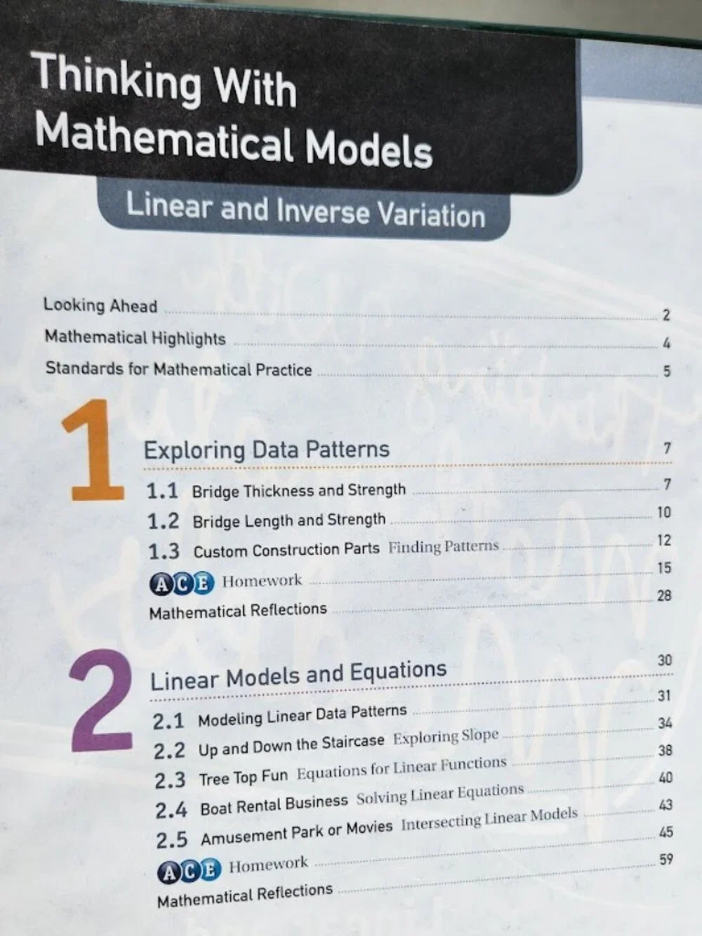 Connected Mathematics 3 Grade 8 CMP3 8th Grade Textbook Book Hardcover Pearson /